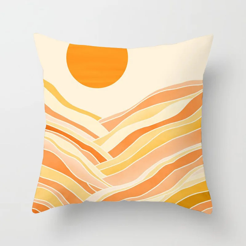 Nordic Abstract Line Drawing Pink Yellow Cushion Case Modern Art Decorative Cute Pillows Case Martisse Sofa Couch Throw Pillows