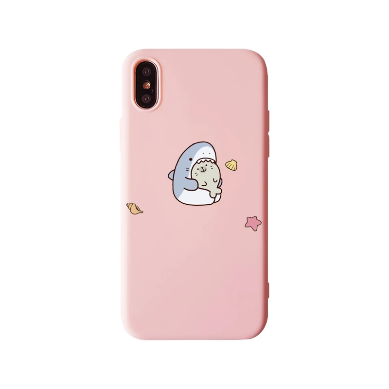 Чехол для телефона с изображением морских львов, акулы, Дельфина, для iPhone 11, 11Pro, 5s, 6, 6 S, 7, 8 Plus, X, Xs Max, XR, Модный мягкий силиконовый чехол