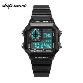 

Shishenmei Luminous electronic watch Men's electronic watch Life waterproof Birthday gift holiday anniversary gift
