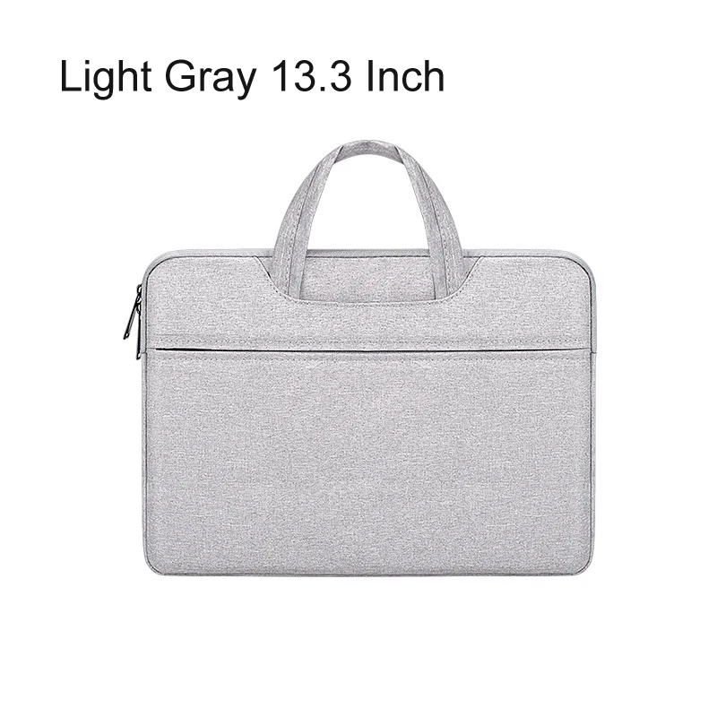 Light Gray 13.3 Inch Женская Мужская сумка, сумка для ноутбука, сумка для путешествий, деловой мужской портфель, 13,3, 14,1, 15,6 дюймов, сумка для ноутбука для Macbook Air Pro, чехол для ПК - Цвет: Light Gray 13.3 Inch
