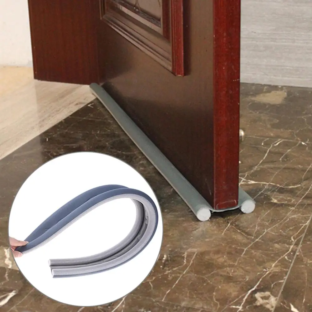 

98cm Flexible Door Bottom Seal Windproof Dustproof Sealing Tape Strip Guard Sealer Stopper Wind Sound Blocker Soundproof Seal