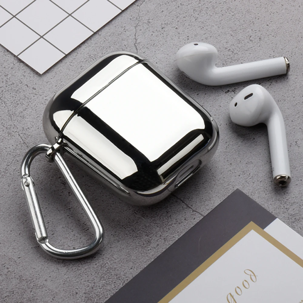 Чехол из поликарбоната с покрытием для Apple Airpods 2, чехол для зарядки наушников, чехол для AirPods, беспроводная коробка для зарядки наушников, защитный чехол, чехол s