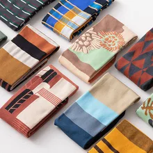 Счастливые мужские носки забавные носки искусство Харадзюку уличная Корейская ворсистые носки женские мужские Асимметричные Голь