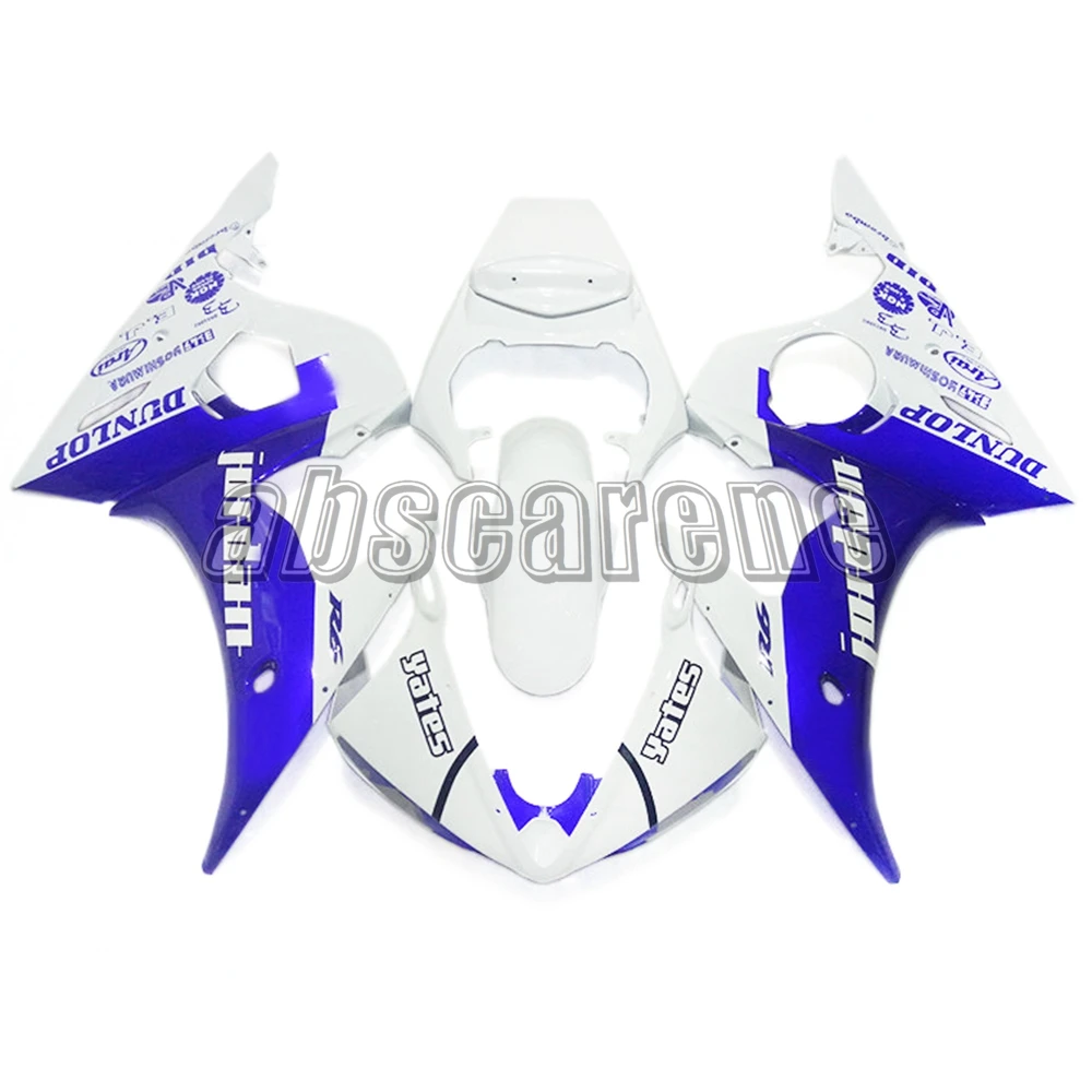 ABS пластик полный обтекатель комплект для Yamaha YZF600 R6 2003 2004 2005 YZF R6 03 04 05 инъекции мотоцикл Cowlings глянцевый белый синий