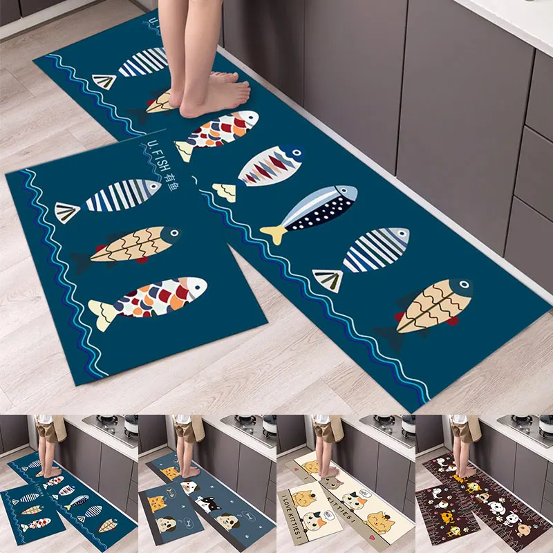 Modern Home Kitchen Mat Anti-slip Soft Rug Bath Long Strip Absorption Doormat Entrance Balcony Hotel Living Room Carpet Modern Home Kitchen Mat Anti-slip Soft Rug Bath Long Strip Absorption Doormat Entrance Balcony Hotel Living Room Carpet