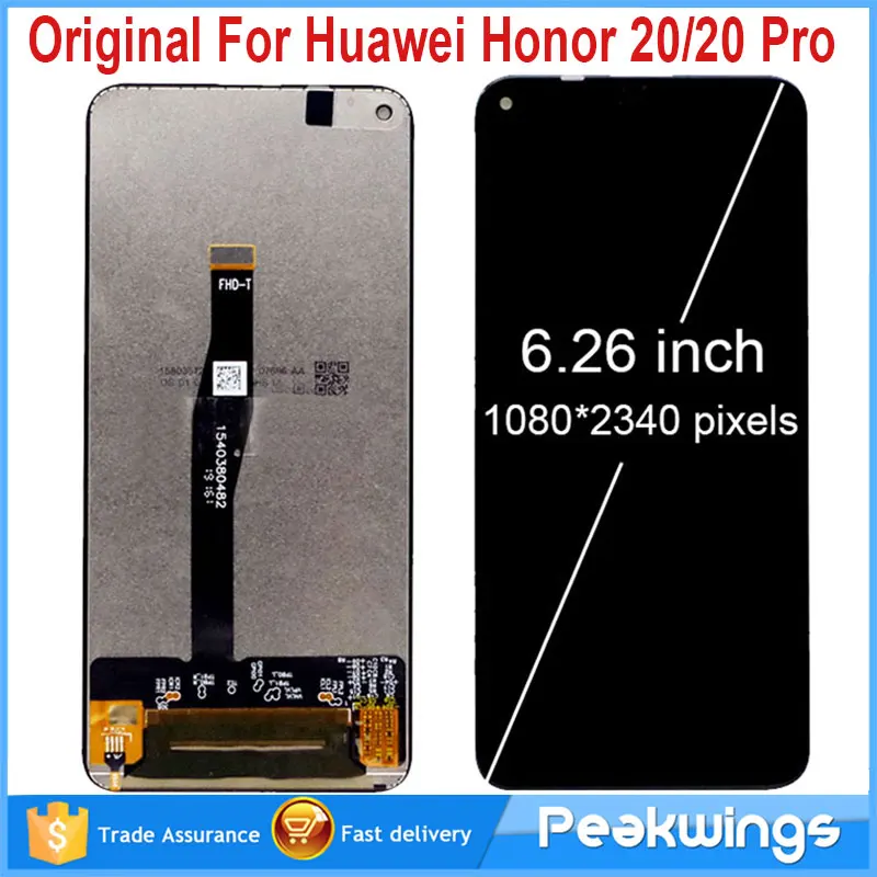 Оригинальный ЖК дисплей для Huawei Honor 20 Pro сенсорный экран в сборе с рамкой Pro|touch screen