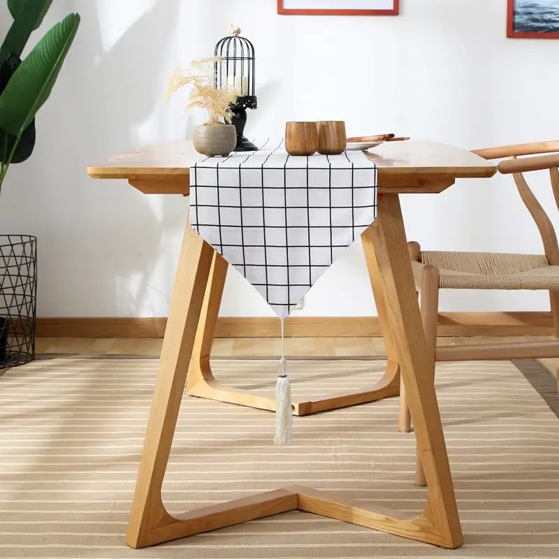 

Modern Table Runner High Quality Camino De Mesa Party Wedding Party Chirstmas Table Decoration Linen Table Cover Home Textile