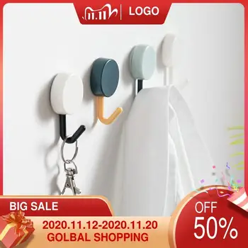 

10Pcs/set Adhesive hook Nordic minimalist Kitchen Bathroom Clothes Towel Rails Holder wall s key holder home decoration