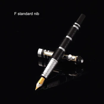 

1Pcs Classic Design Ink Pen Business Men Metal Fountain Pen Luxury Rose Wood Color School Student Writing Pen Ballpoint pen