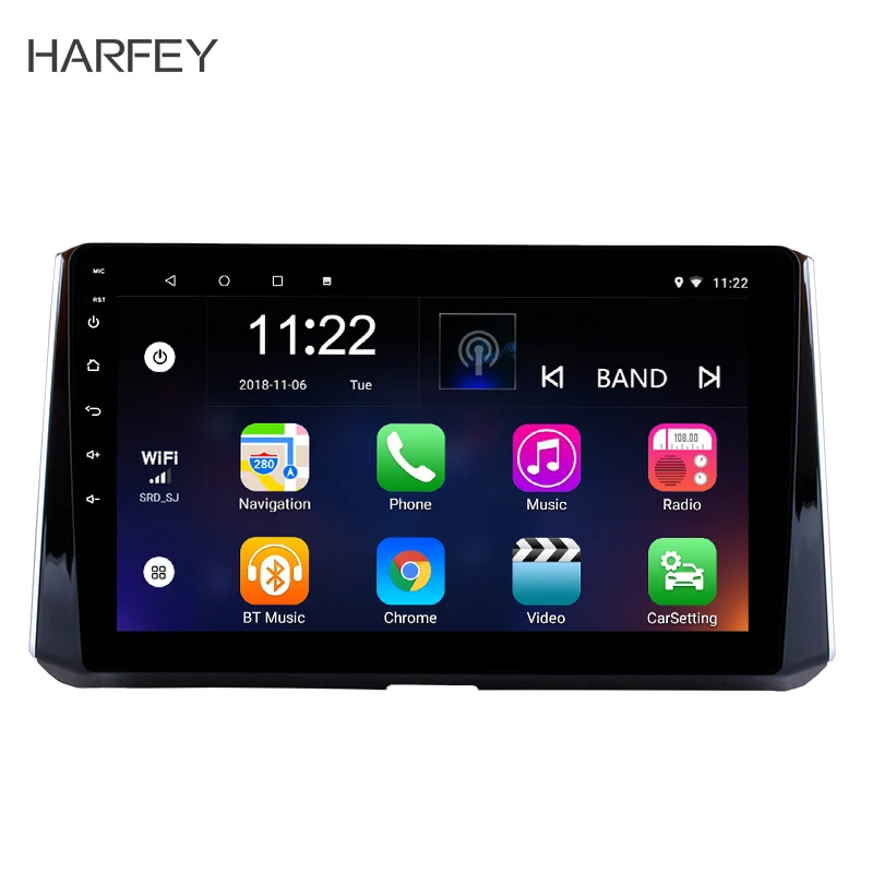 

Harfey 2Din Android 8.1/9.0 GPS Navigation Car Radio Multimedia Player Head Unit for 2019 Toyota Corolla with Wifi Bluetooth