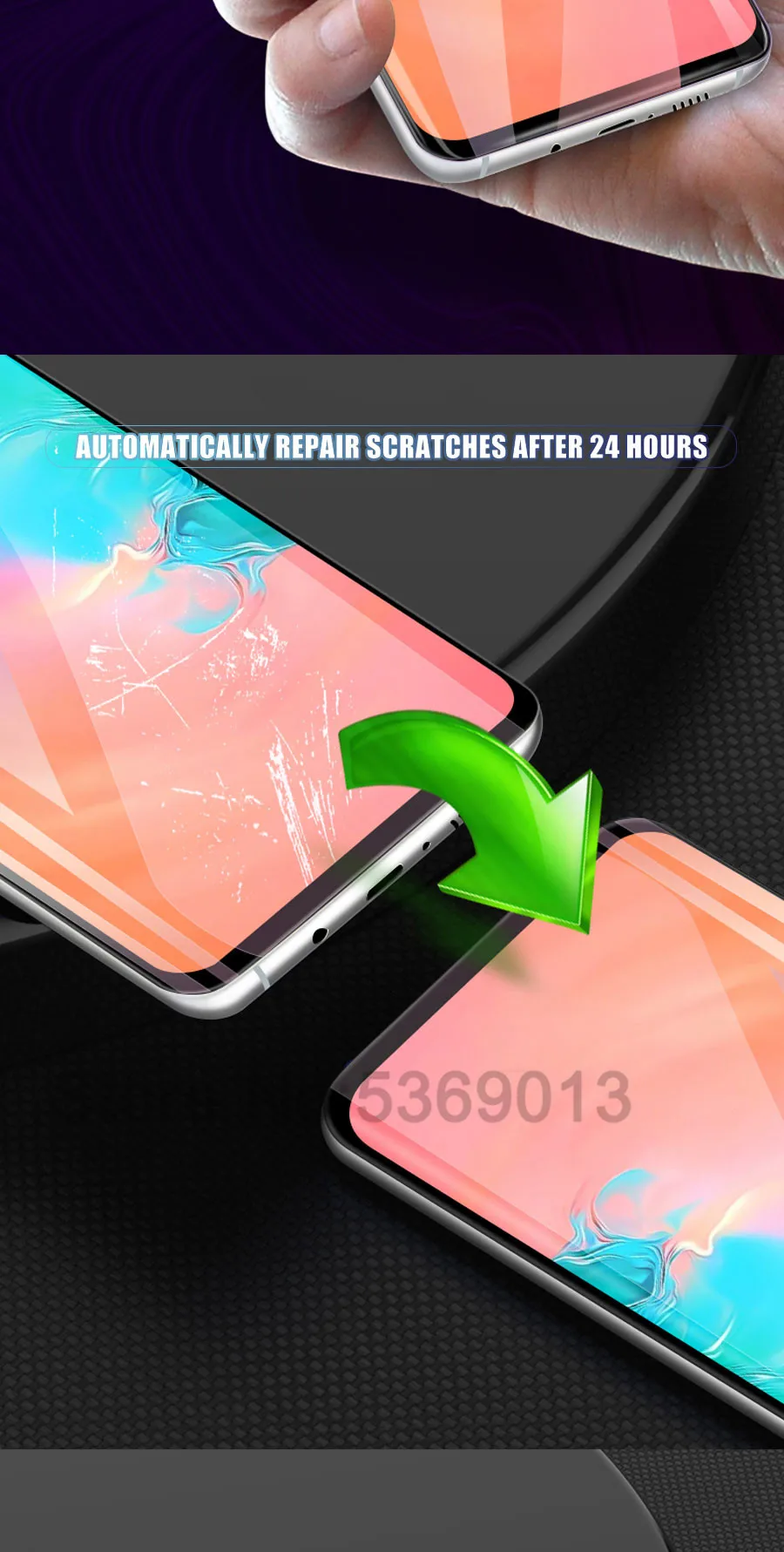 100D полное покрытие мягкая Гидрогелевая пленка для samsung Galaxy Note 10 9 8 S8 S9 S10 Plus S10e S7 Edge Защитная пленка для экрана