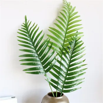 

7Pcs Fake Kwai Leaf (3 stems/piece) 30.31" Length Simulation Plastic Plant for Wedding Home Decorative Artificial Greenery