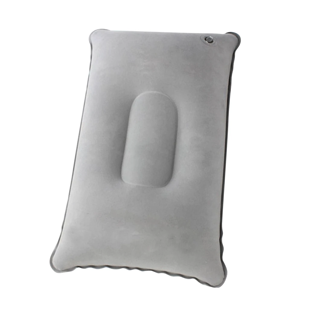 34x22cm Light Gray Надувная подушка для путешествий, воздушная подушка для кемпинга, Пляжная подушка для отдыха - Цвет: 34x22cm Light Gray