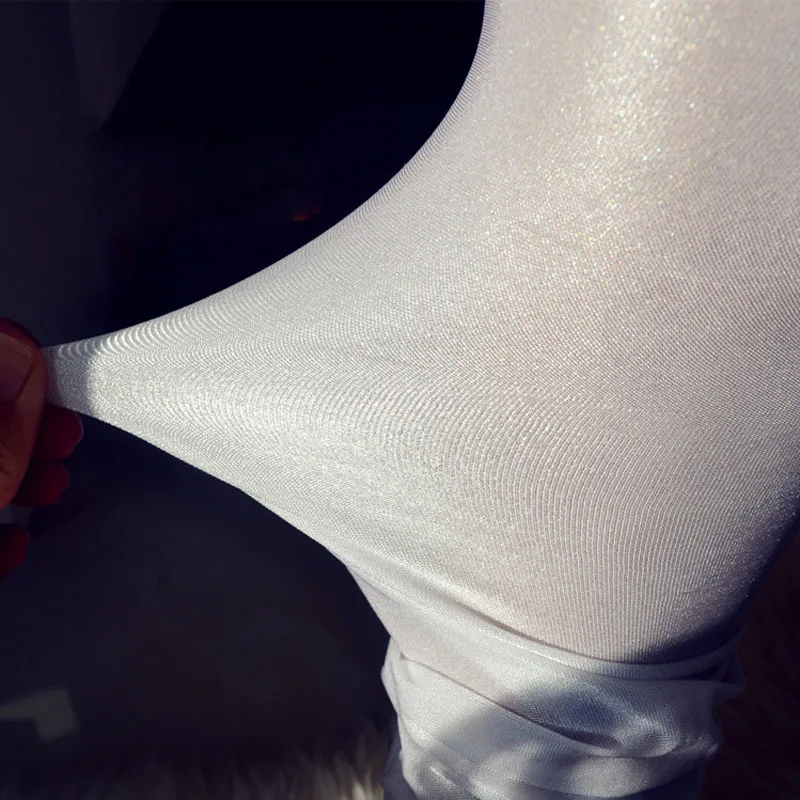Sissy мужское Фетиш белье 70D полупрозрачное блестящее масло глянцевый пенис багажник оболочка или открытый промежность колготки