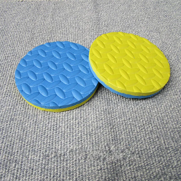 Yellow and Blue 2 шт. планка тренировки наколенник Подушка круглая Пена Йога устраняет колени запястье локоть боль упражнения коврики йога коврик - Цвет: Yellow and Blue