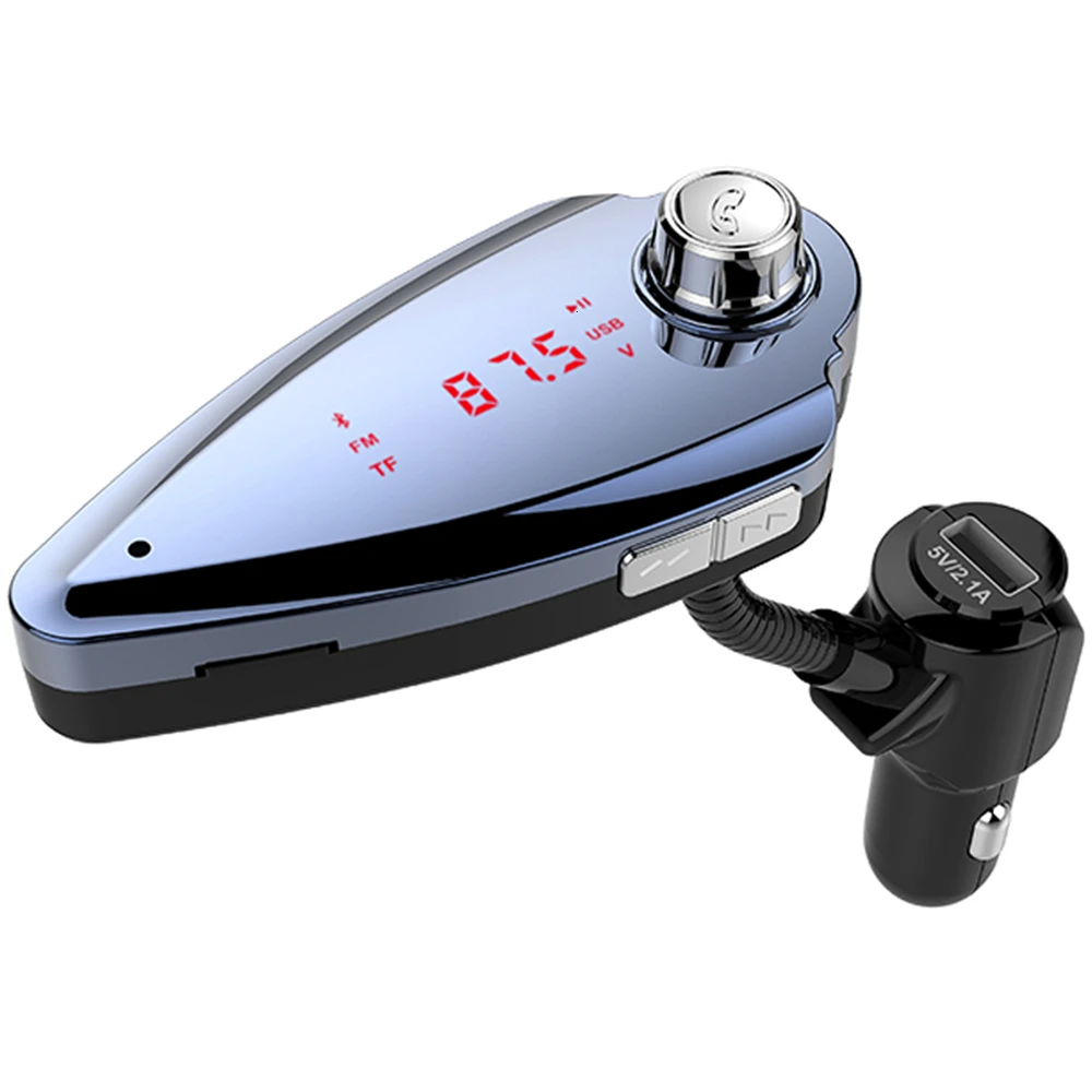 Автомобильный T6S fm-передатчик MP3-плеер Handsfree Bluetooth автомобильный комплект беспроводной 5 в 2.1A USB Автомобильное зарядное устройство мобильный A2DP Встроенный микрофон