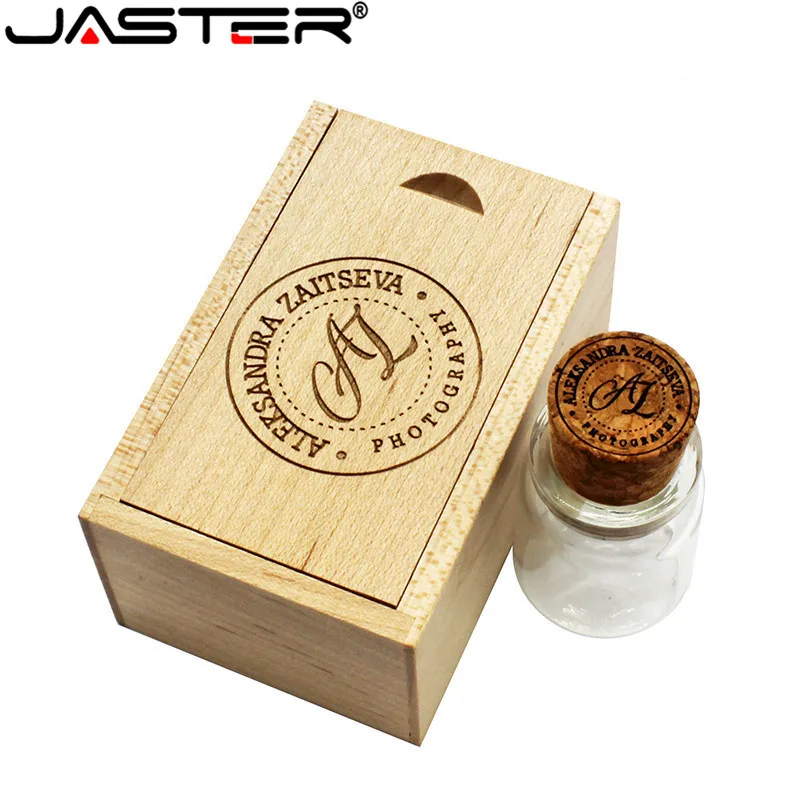 JASTER деревянная пробка дрейфующая Бутылка usb2.0 флэш накопитель Флешка 4 ГБ 16 32 64 Гб