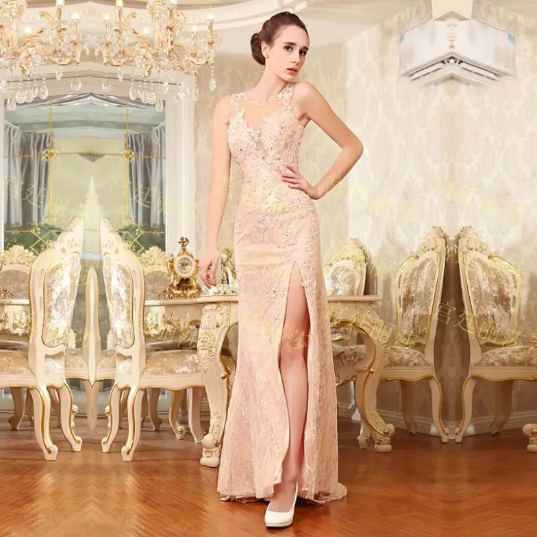 Макси, роскошное, кристаллическое, lvestidos, официальное, кружевное, расшитое бисером, красное, синее, длинное, сексуальное, вечернее платье, вечерние, выпускные платья