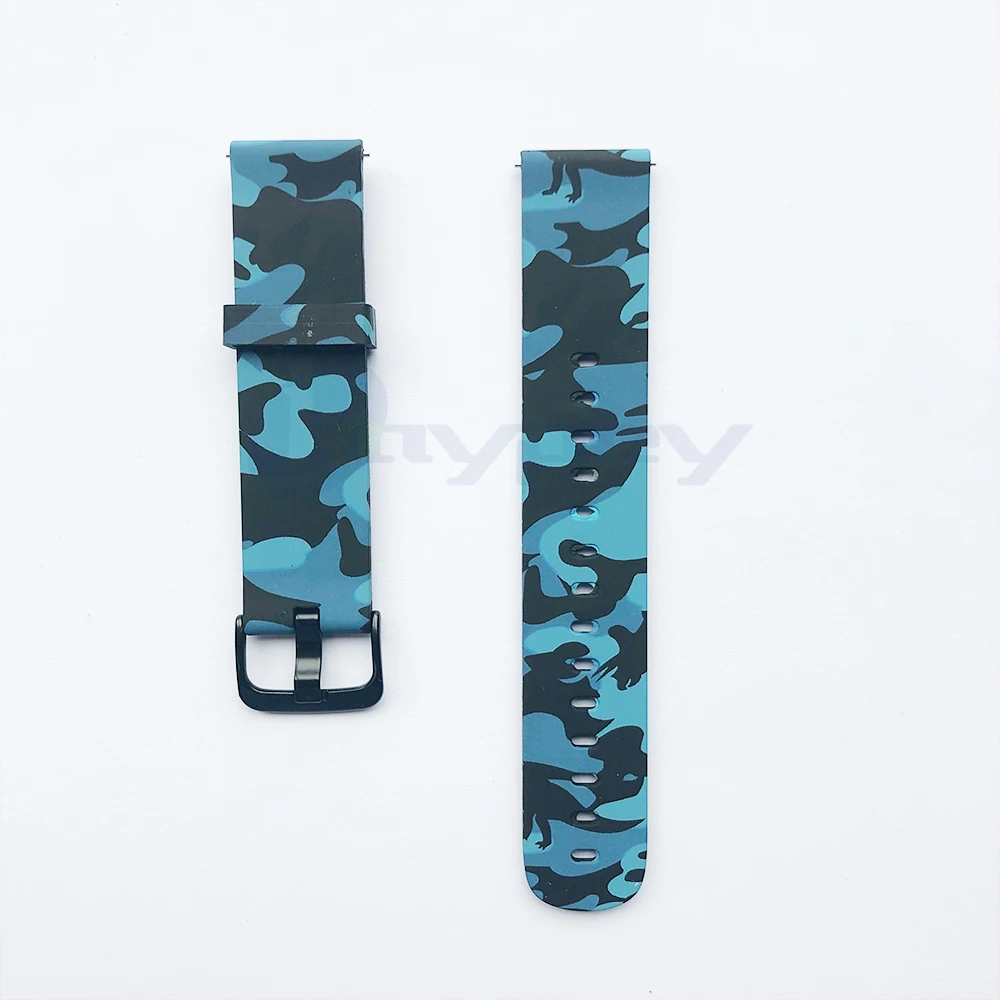 Камуфляж Цветок мягкий силиконовый ремешок для Xiaomi Amazfit GTS умный Браслет для Huami Amazfit GTR 42 мм браслет на запястье - Цвет: b