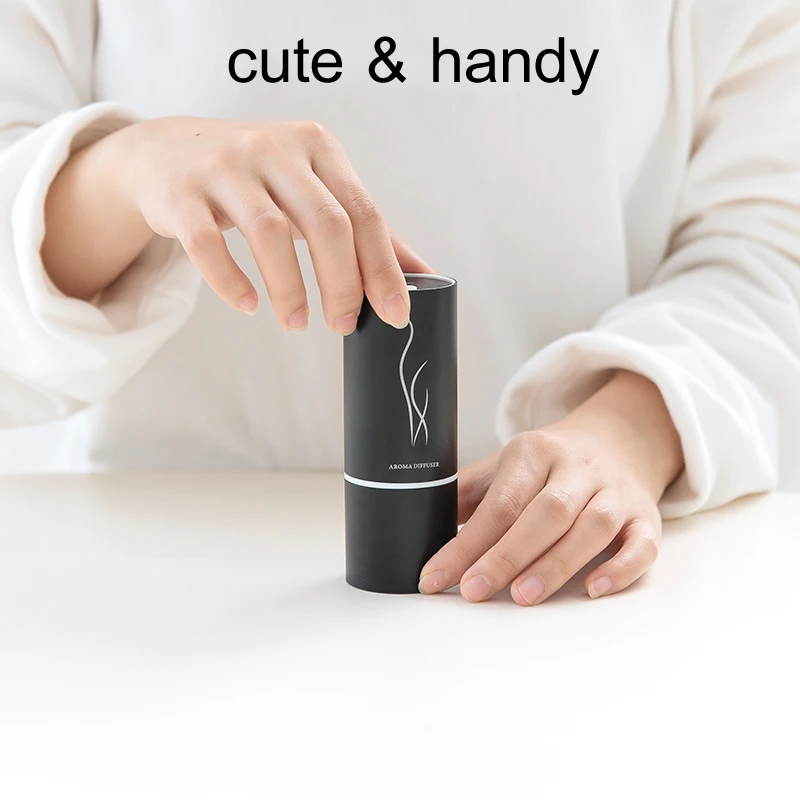 GIAHOL Mini Car Aroma Diffuser 20ml Metal Body Car Air Freshener Waterless Pure Essential Oil Diffuser for Car Room