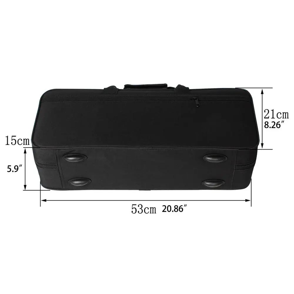 600D водонепроницаемый Gig Bag Box рюкзак ткань Оксфорд для трубы с регулируемым двойным плечевым ремнем карман из пенопласта с хлопковой подкладкой