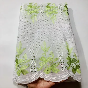 

Madison Popular swiss lace fabric white african lace fabric swiss voile lace 5yards embroidered nigerian lace fabric for dress