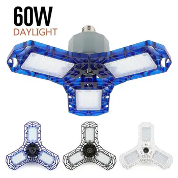 

Fast Delivery 360 Degrees Energy-saving Super Bright LED Garage Light Deformable Ceiling Light Indoor For Garage Workshop