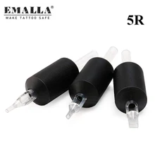 20 шт 25 мм стерилизованные одноразовые 5RT ручки для татуировки с четкими длинными наконечниками круглая трубка для тату иглы поставка машины