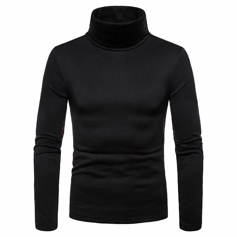 

Winter Men'S Sweater 2019 New Spring Men'S Turtleneck Solid Color Casual Sweater Men's Slim Fit Brand Knitted Pullovers
