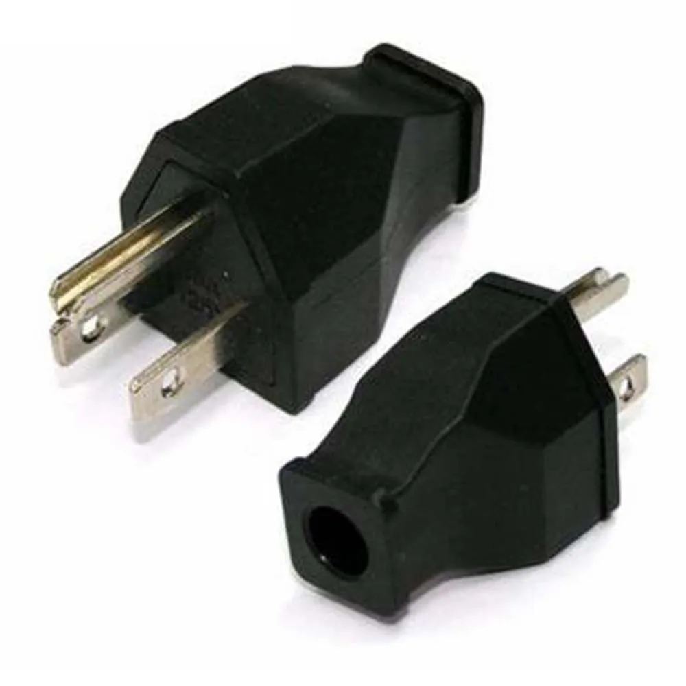 Heavy-Duty Black Industrial Power Adapter Plug with Removable Wiring