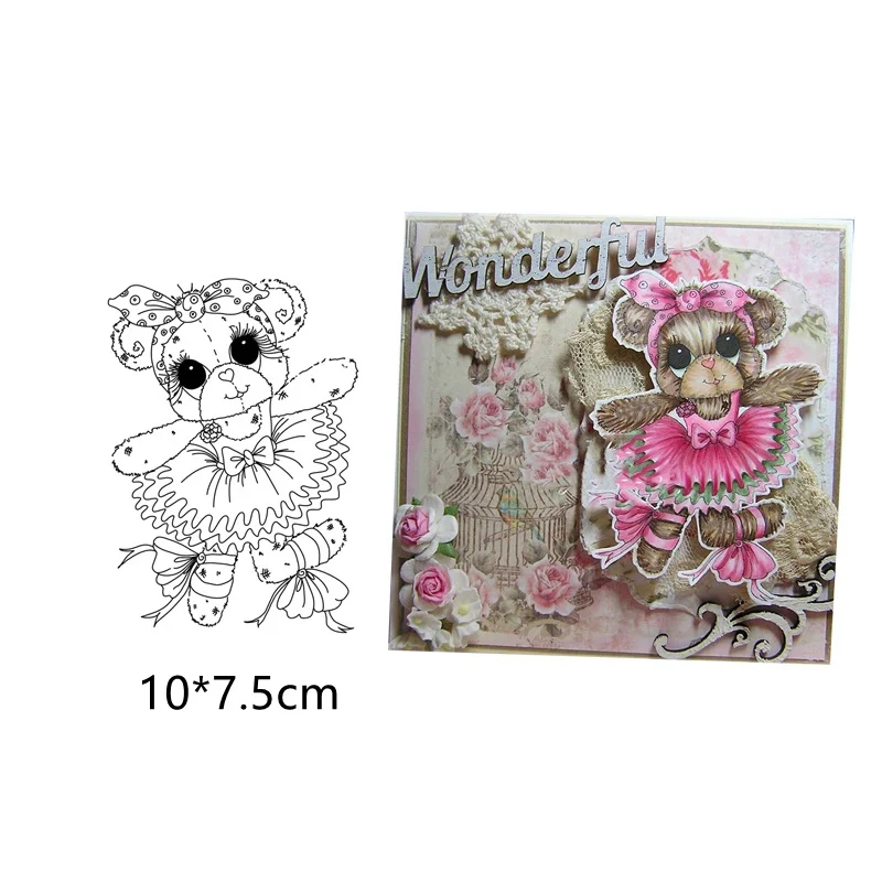 

Cute Doll Clear Stamps / Silicone Seals for DIY Scrapbooking Photo Album Card Making Crafts PaperCard New Stamps Decorative