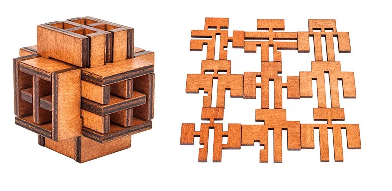 

Civil Classical Toy Wooden Burr Puzzle World Window of the Soul