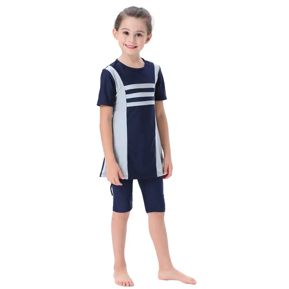 Girls Muslim Swimwears Baby Swim Long Swimsuits Islamic Children Arab Islam Beach Wear Kids Swim Suits Surf Pants 3pcs muslim swimwear
