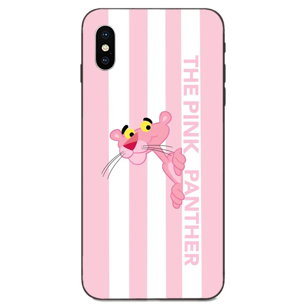 Для Apple iPhone 11 X XS Max XR Pro 4 4S 5 5S SE 6 6S 7 8 Plus TPU Чехлы Kawaii Розовая пантера Новинка