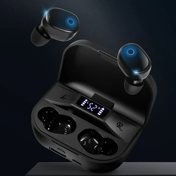 

2020 new bluetooth TWS Wireless earphone headphones button control Earbuds LED Display Sports Headset 9D Stereo fone de ouvido
