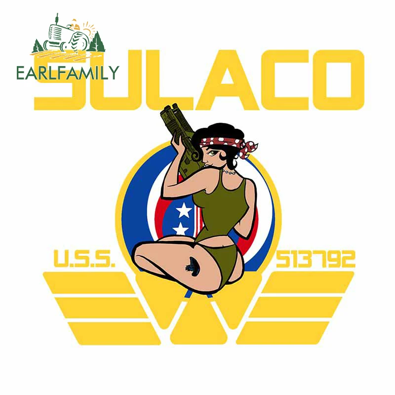 

EARLFAMILY 13cm x 12cm for Sulaco Car Stickers Waterproof Personality Motorcycle Helmet Suitcase Motorcycle Decal for Vehicle