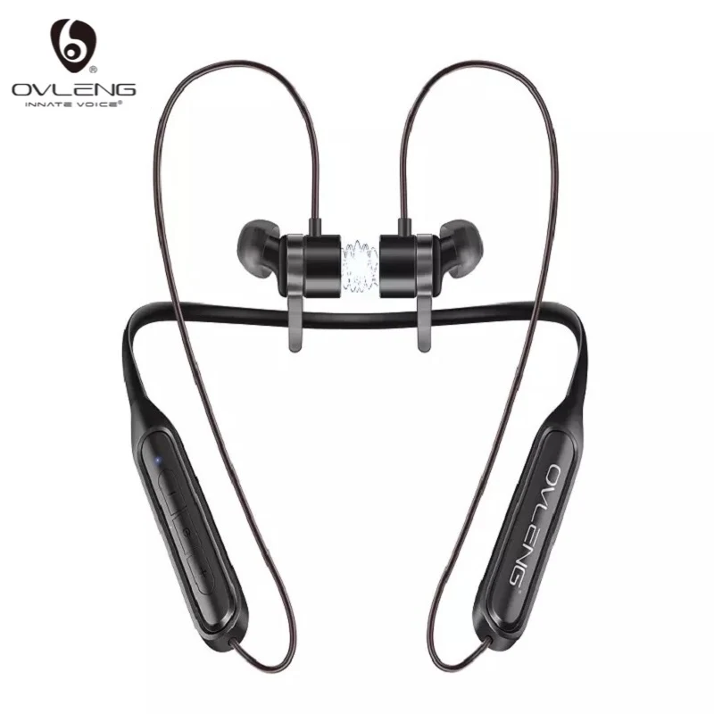 OVLENG S18 беспроводные Bluetooth наушники спортивные шейные магнитные наушники микрофон Громкая связь стерео Бас водонепроницаемые наушники