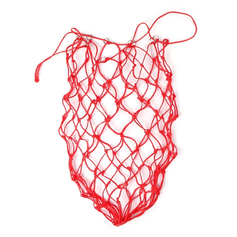 Thicken Horse Donkey Feeding Bag Hay Forage Bag Net Horse Hay