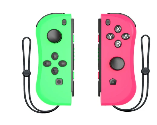 Беспроводной Bluetooth левый и правый игровой контроллер Joy-con, геймпад для Nintendo Switch NS Joycon, игра для Nintendo Switch Console - Цвет: Green pink