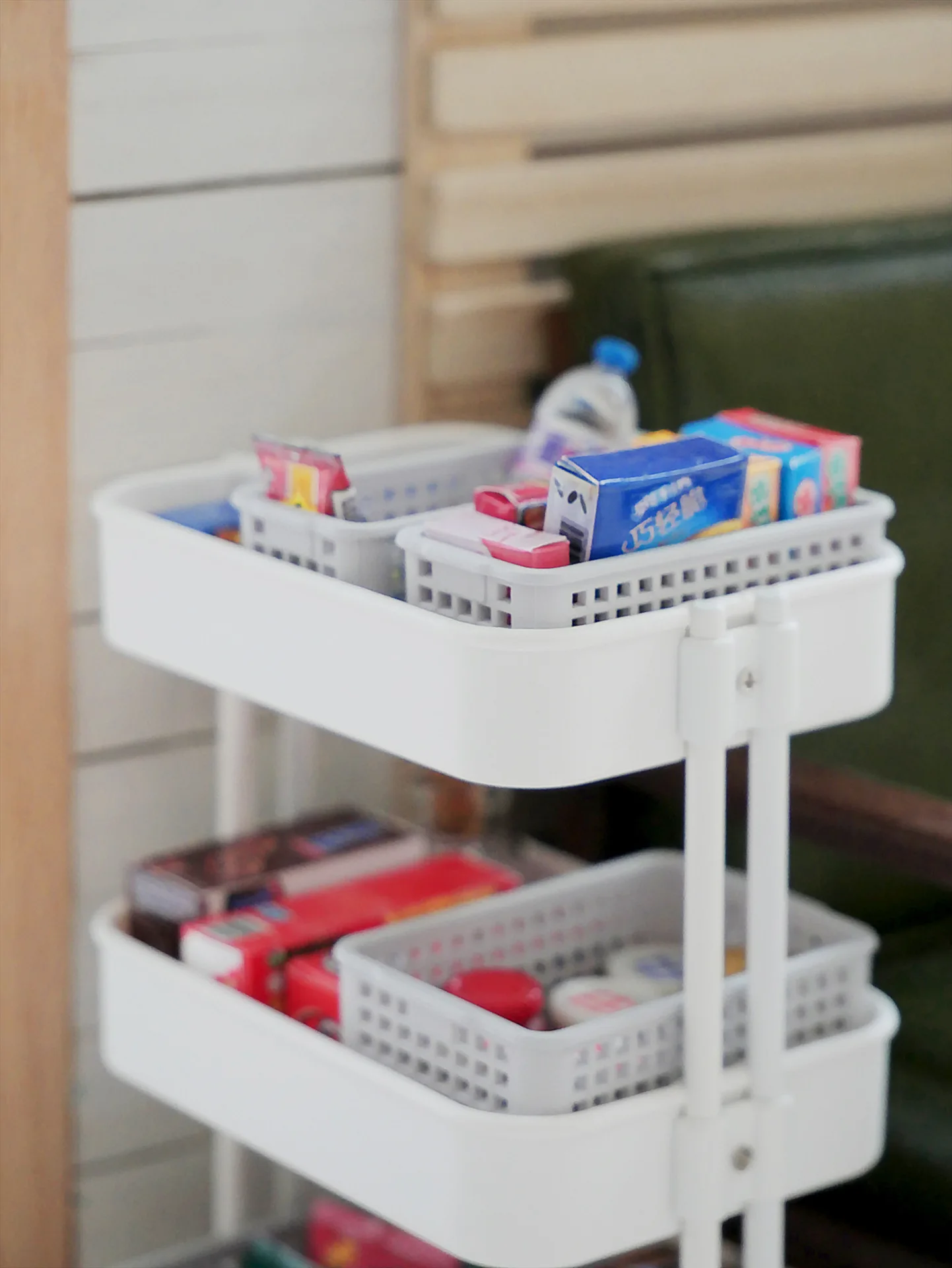 2PCS/Set 1:12 Miniature Storage Basket Inns Style Basket for Blyth Barbies OB11 1/6 BJD Dollhouse Furniture Decor Accessories 5