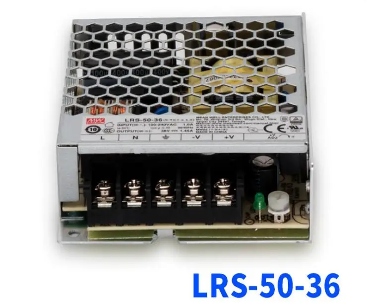 [Семь Неоновые] бренд MEAN WELL представляет LRS-50-36 е-байка 36В 1.45A 52,2 Вт высокой мощности Мощность высокая эффективность один Выход переключение Питание