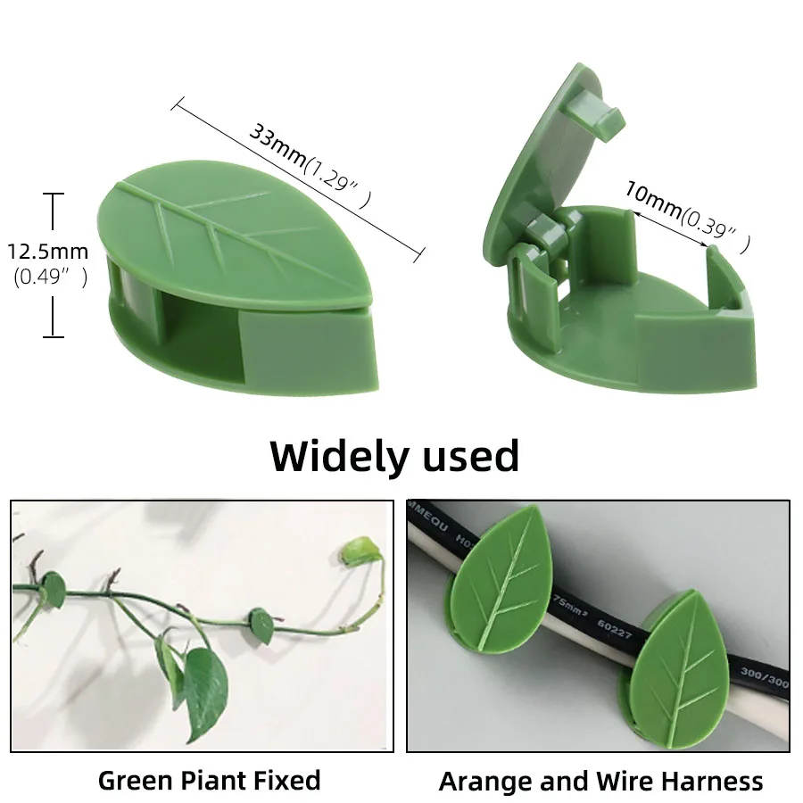Plant Clips 10-50PC Invisible Plant Climbing Wall Fixture Rattan Vine Bracket Fixed Buckle Leaf Clips Traction Plants Holder Garden Fastener plant clips