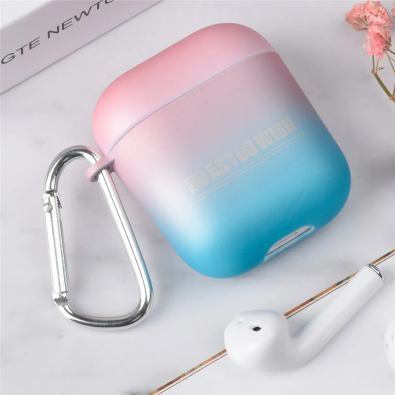 Цветной жесткий пластиковый чехол для Apple Airpods противоударный чехол для Apple AirPods защитный чехол Аксессуары для Airpods