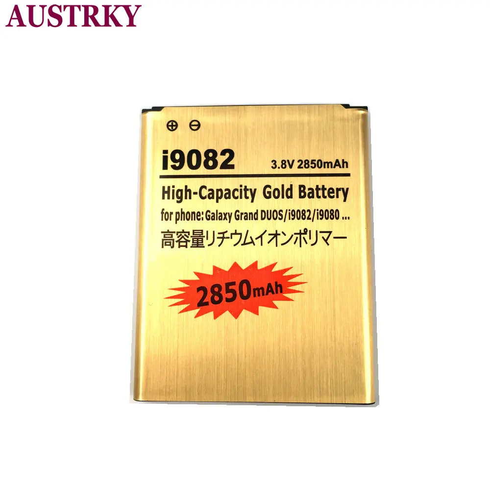 Новый золотой аккумулятор 2850 мАч EB535163LU для Samsung Galaxy Grand DUOS I9082 I9080 I879 I9118 I9060 i9128 i9128i