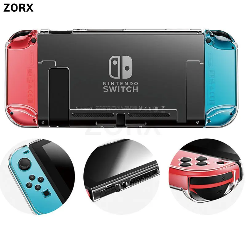 Съемный кристально прозрачный чехол для ПК для nintendo kingd Switch NS NX чехол s Жесткий прозрачный чехол для задней крышки оболочка ультра тонкая сумка