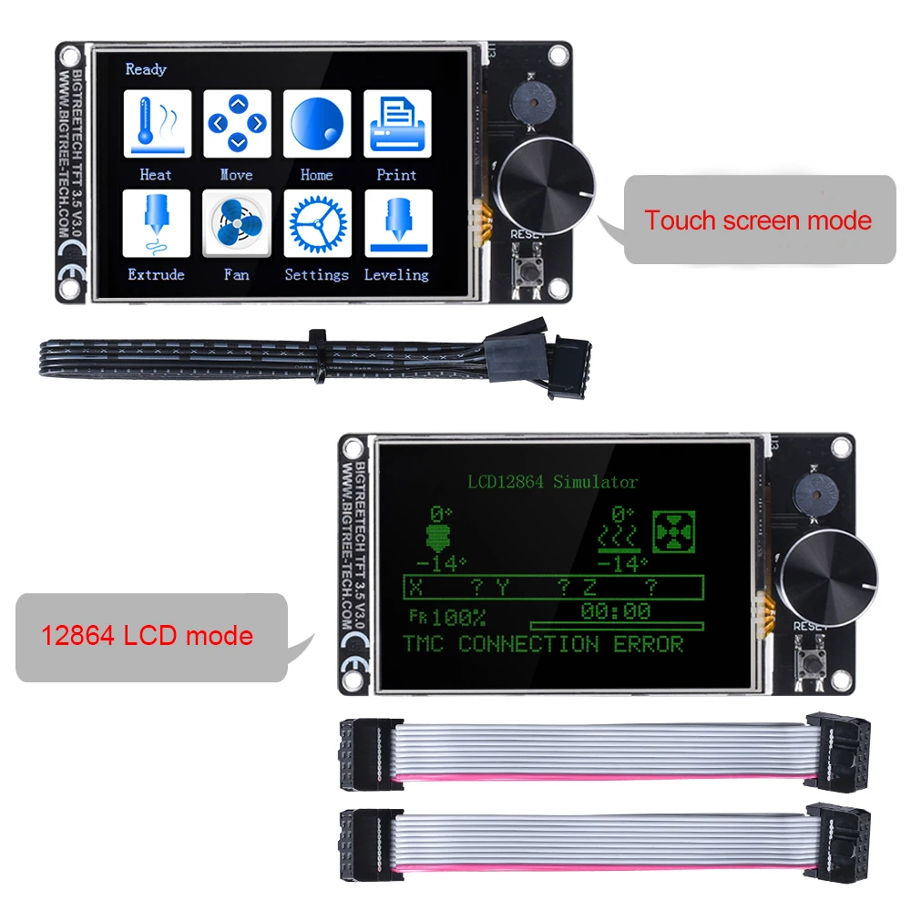 BIGTREETECH SKR V1.3 32Bit плата+ TFT35 V3.0 сенсорный экран+ 5 шт. TMC2208 TMC2209 UART TMC2130 spi части 3d принтера MKS SGEN gen L