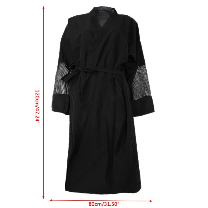 Мода Парикмахерская кимоно халат Парикмахерская Салон Фартук водонепроницаемый Антистатические D2TA