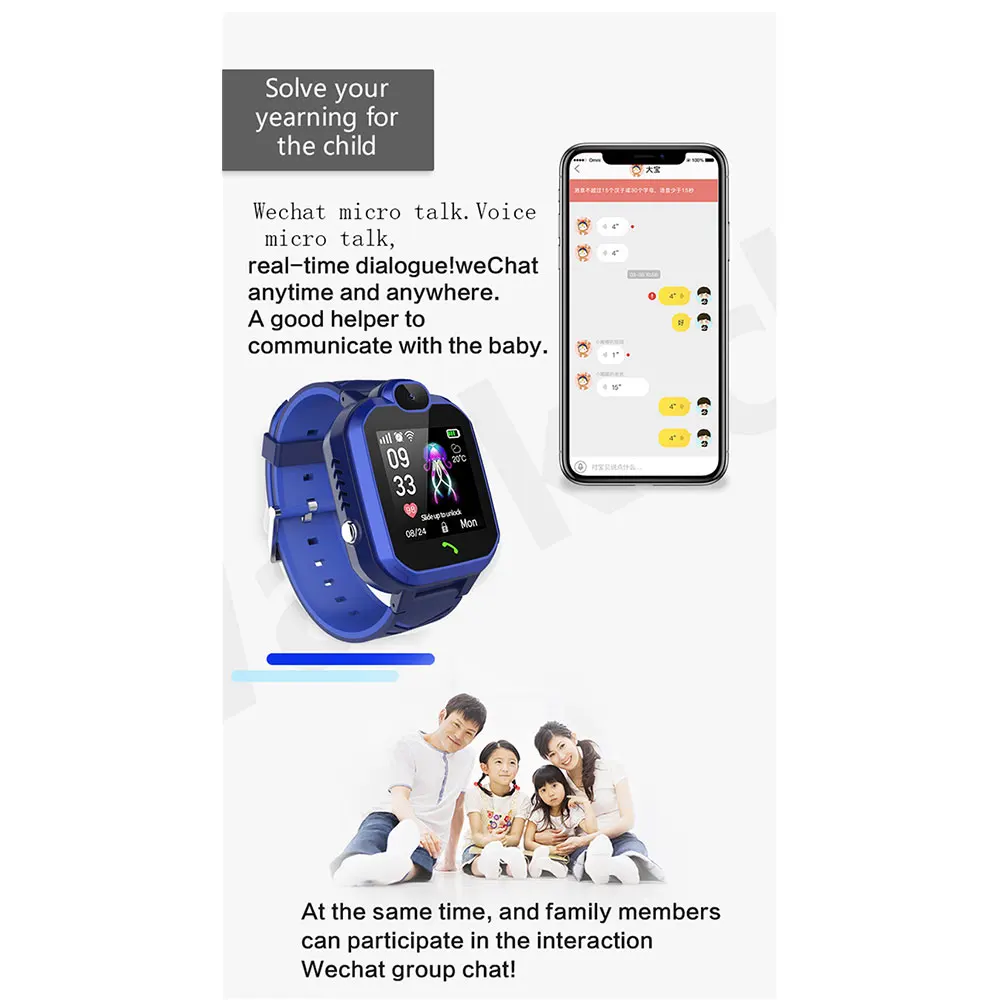 smartwatch para crianças com câmera de cartão