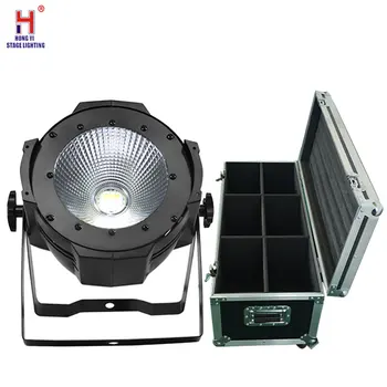 

LED Par Light COB 100W Aluminium White Warm DJ DMX Led Beam Wash Strobe Effect Stage Lighting with flight case (6pcs/lot)