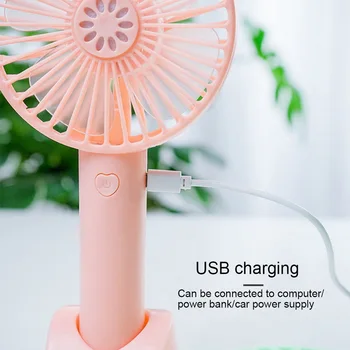 

2020 Mini Portable Pocket FanMini Desk Fan Cooling Power Personal Fan with Phone Holder for Office Travel